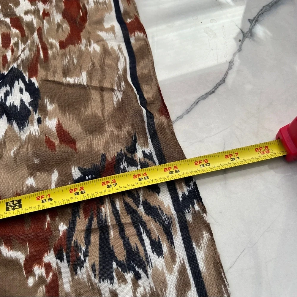 Symphony Scarfs Multicolor Abstract Print Scarf made in Italy